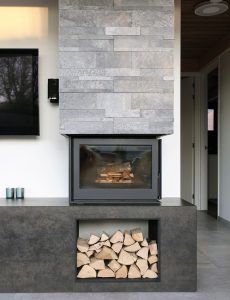 Finnhouse schouw haard hout