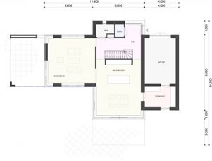 Moderne woning Kavel 3 architecten - plattegrond