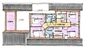 Plattegrond 1e etage