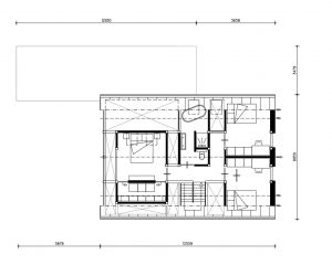 Ecologische schuurwoning van Finnhouse plattegrond etage