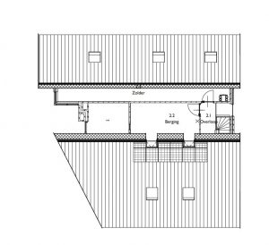 Villa nieuwbouwwijk Groenveste plattegrond zolder