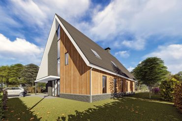 Groenveste villa aan de rand van een nieuwbouwwijk