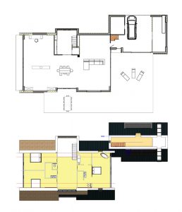 Landgoed Middelblok schuurwoning Oudewaal plattegrond