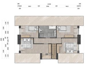 Schuurwoning riet gedekt Bouwbedrijf Lichtenberg plattegrond etage