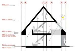 SCHUURWONING DE BERKENHOF Bureau AAP doorsnede
