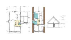 Schuurwoning met rieten dak van Brummelhuis plattegrond
