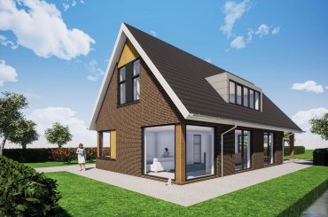 Schuurwoning polderlandschap Alblasserwaard van Brand BBA Architecten
