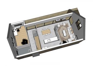 Schuurwoning type kapschuur van Esbi Huis inkijk 1